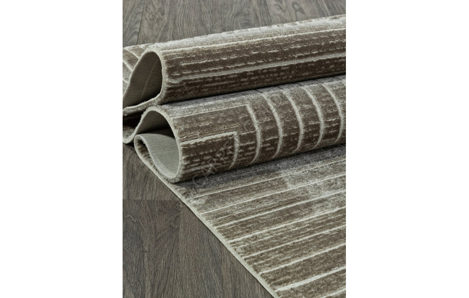 Ковер E256AL - BROWN / BEIGE - Прямоугольник - коллекция SIROCCO