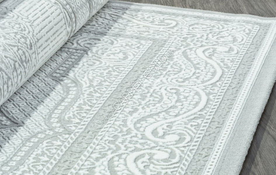 Ковер E364AP - GREY / WHITE - Прямоугольник - коллекция SIROCCO