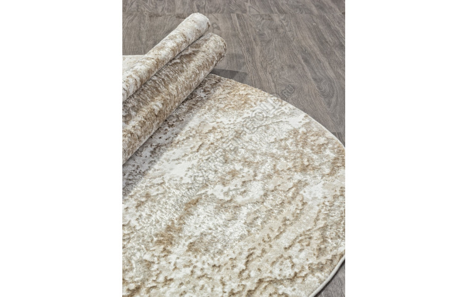 Ковер 02463F - BEIGE / GOLF - Овал - коллекция SAFARI