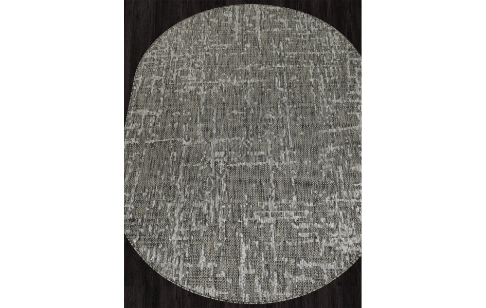 Ковер S136 - GRAY - Овал - коллекция KAIR