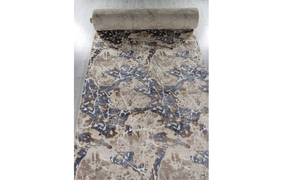 Ковер O1119 - 730 BEIGE / BLUE - Дорожка - коллекция SAMIRA
