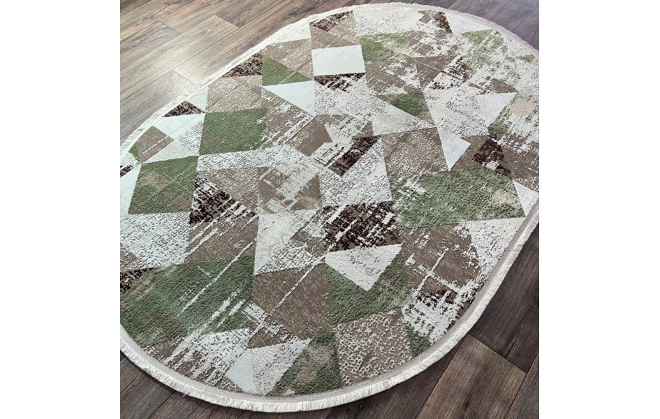 DECO 10128A GREEN-BEIGE овал