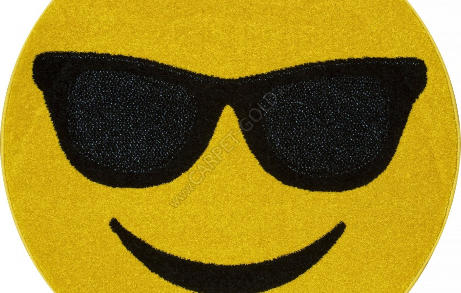 Ковер NC15 - YELLOW - Круг - коллекция SMILE